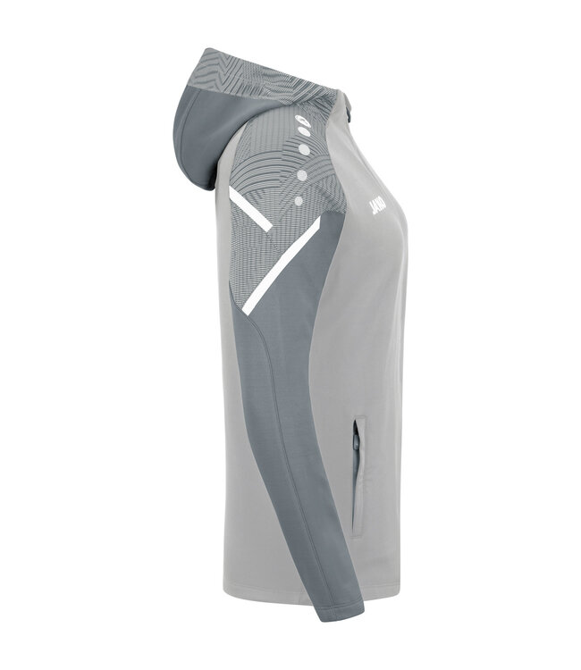 JAKO Jako Jas met Kap Performance│Dames│Zachtgrijs-Steengrijs