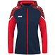 JAKO Jako Jas met Kap Performance│Dames│Marine-Rood JAKO Jako Jas met Kap Performance│Dames│Marine-Rood
