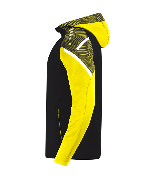 JAKO Jako Jas met Kap Performance│Kids-Uni│Zwart-Zachtgeel