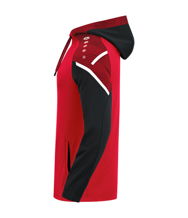 JAKO Jako Sweater met Kap Performance│Kids-Uni-Dames│Rood-Zwart