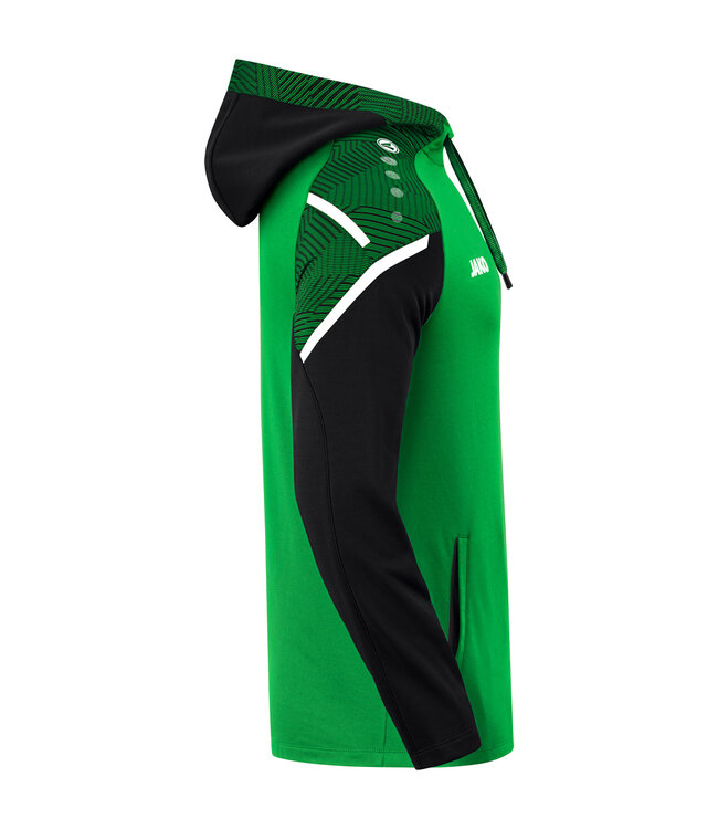 JAKO Jako Sweater met Kap Performance│Kids-Uni-Dames│Zachtgroen-Zwart