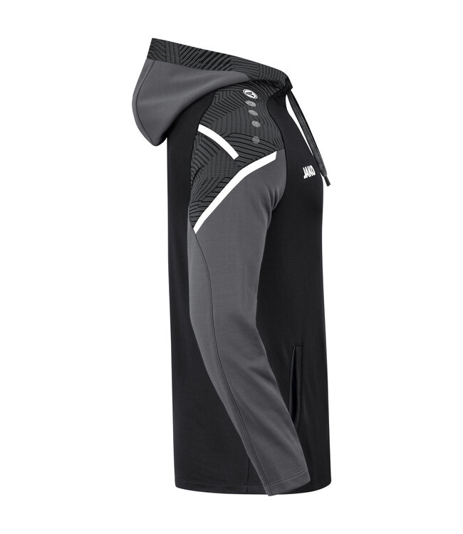 JAKO Jako Sweater met Kap Performance│Kids-Uni-Dames│Zwart-antra Light