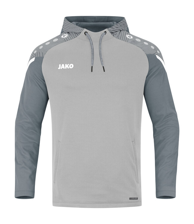 JAKO Jako Sweater met Kap Performance│Kids-Uni-Dames│Zachtgrijs-Steengrijs