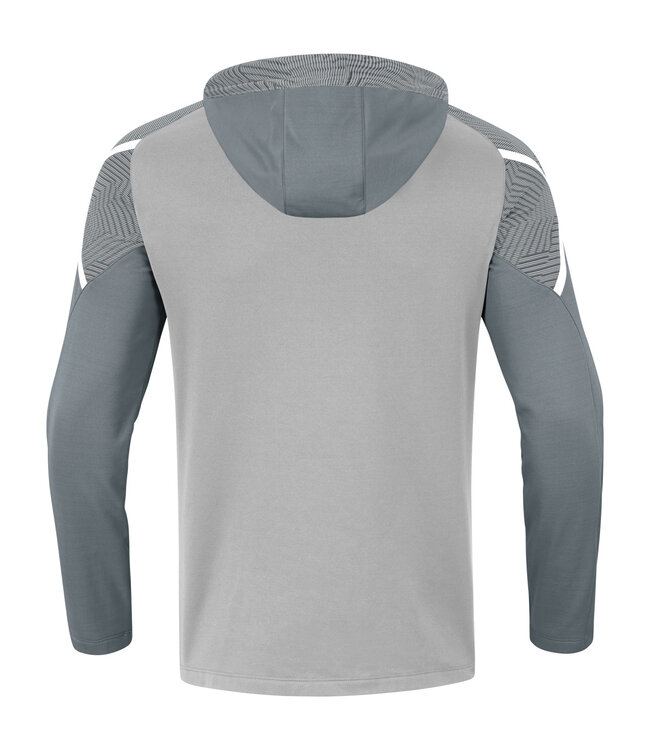 JAKO Jako Sweater met Kap Performance│Kids-Uni-Dames│Zachtgrijs-Steengrijs