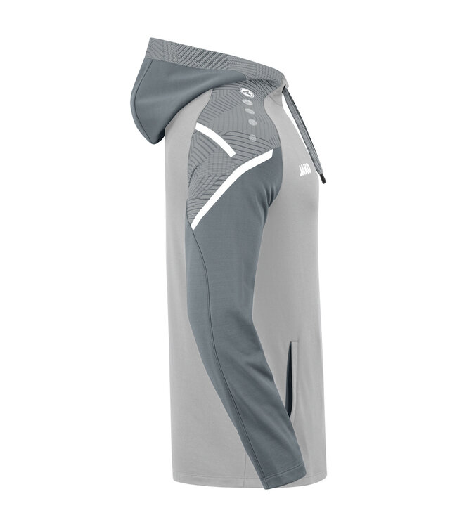 JAKO Jako Sweater met Kap Performance│Kids-Uni-Dames│Zachtgrijs-Steengrijs