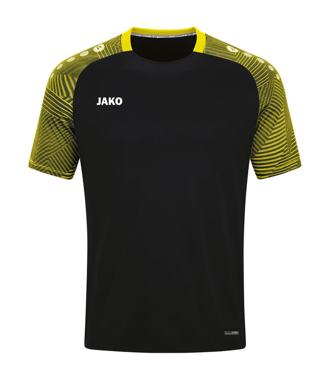 JAKO Jako T-Shirt Performance│Kids-Uni-Dames│Zwart-Zachtgeel