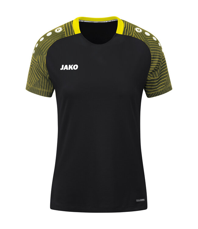 JAKO Jako T-Shirt Performance│Kids-Uni-Dames│Zwart-Zachtgeel