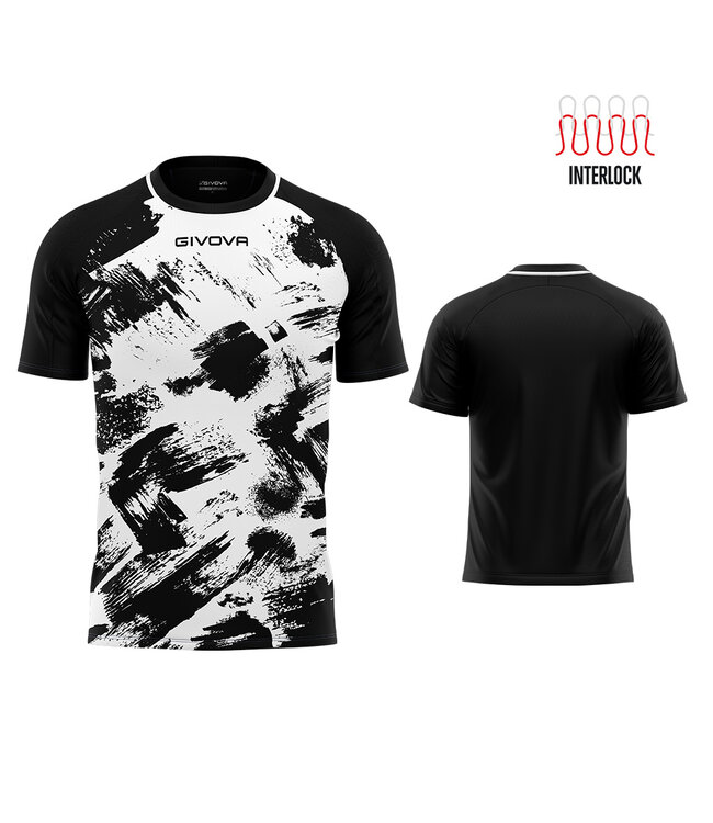 Givova Shirt Art Interlock 4XS-3XL│Wit-Zwart