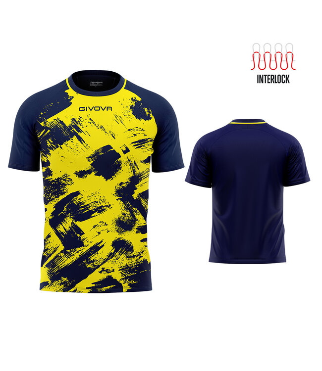 Givova Shirt Art Interlock 4XS-3XL│Geel-Navy