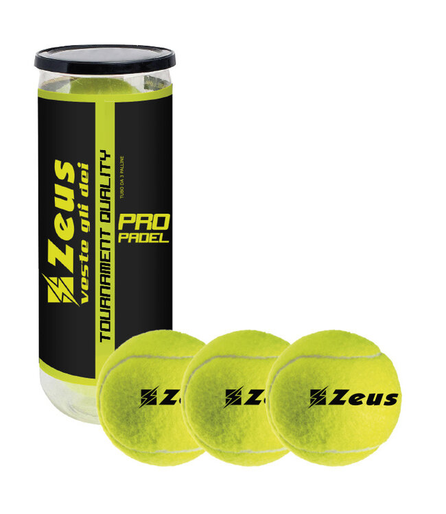 Zeus Set van drie padel ballen