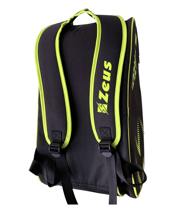 Zeus Tas voor Padel│Zwart fluo Oranje