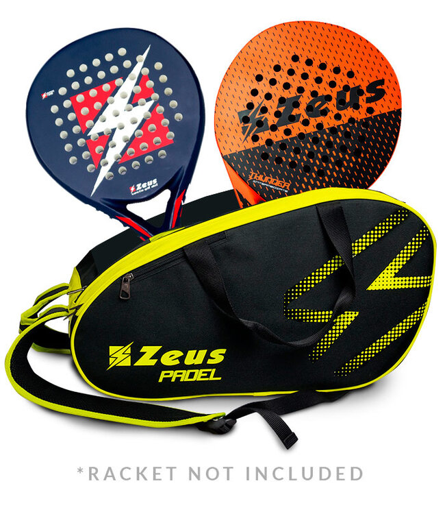 Zeus Tas voor Padel│Zwart fluo Oranje
