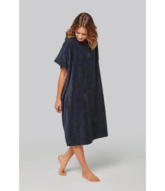 Proact Unisex Poncho met Capuchon van badstof