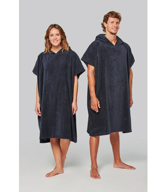 Proact Unisex Poncho met Capuchon van badstof