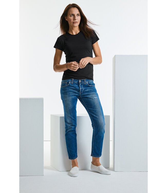 Ladies' HD crew neck T-shirt│Wit