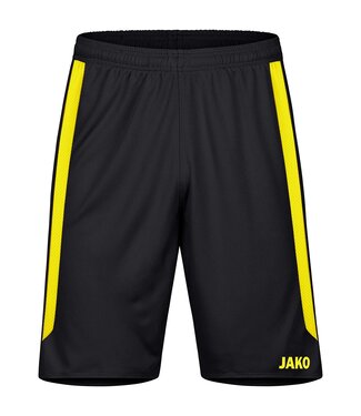 JAKO Short Power│Kids-Adults│Zwart-Citroen