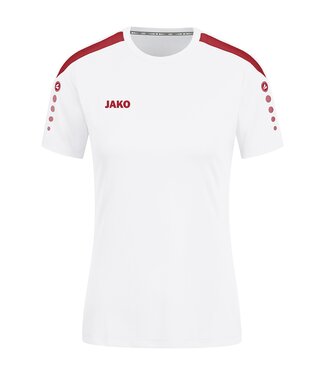 JAKO Shirt Power Dames | Wit-Rood