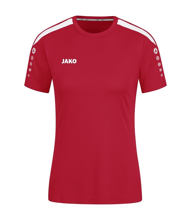 JAKO Shirt Power Dames | Rood - Wit