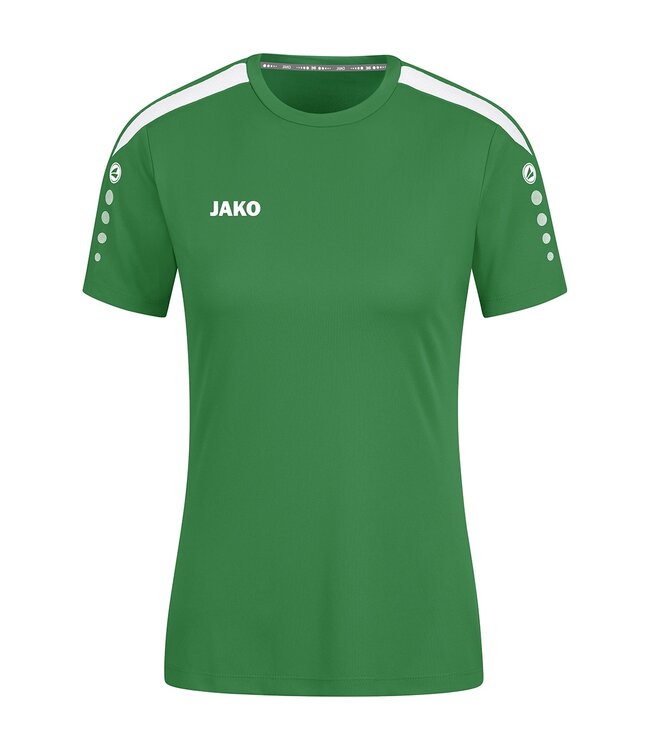 JAKO Shirt Power Dames | Sportgroen - Wit