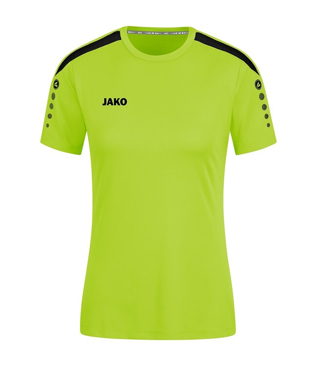 JAKO Shirt Power Dames | Fluogroen - Zwart