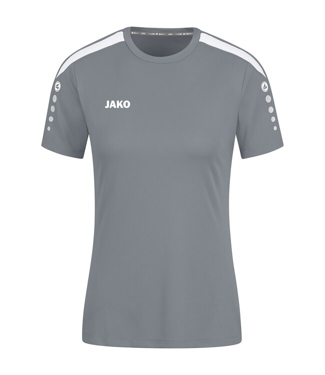 JAKO Shirt Power Dames |Steengrijs - Wit