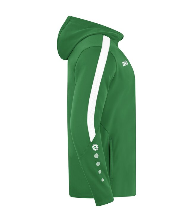 JAKO Jako Jas met Kap Power│Kids - Uni - Dames│Sportgroen - Wit