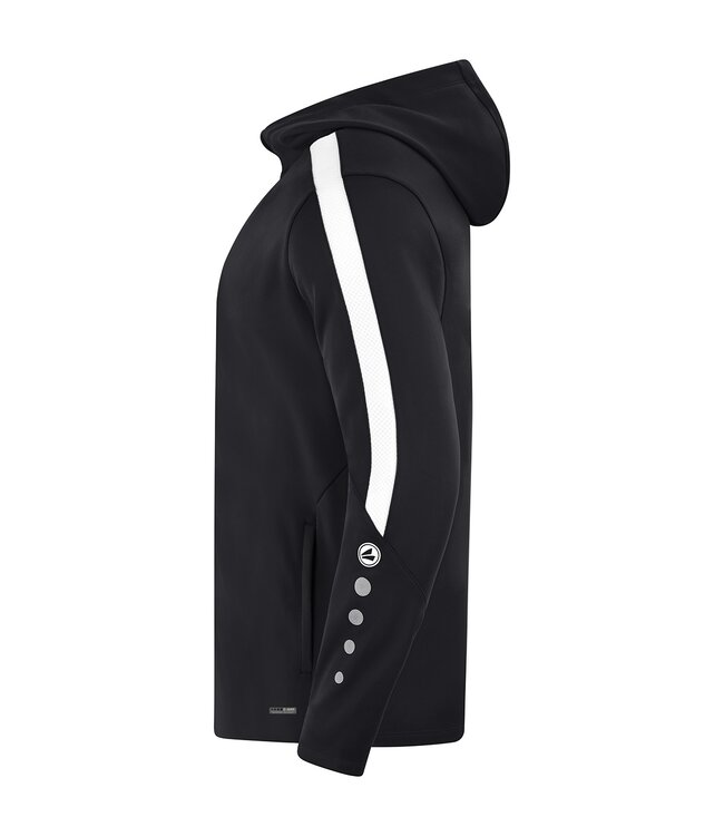 JAKO Jako Jas met Kap Power│Kids - Uni - Dames│Zwart - Wit