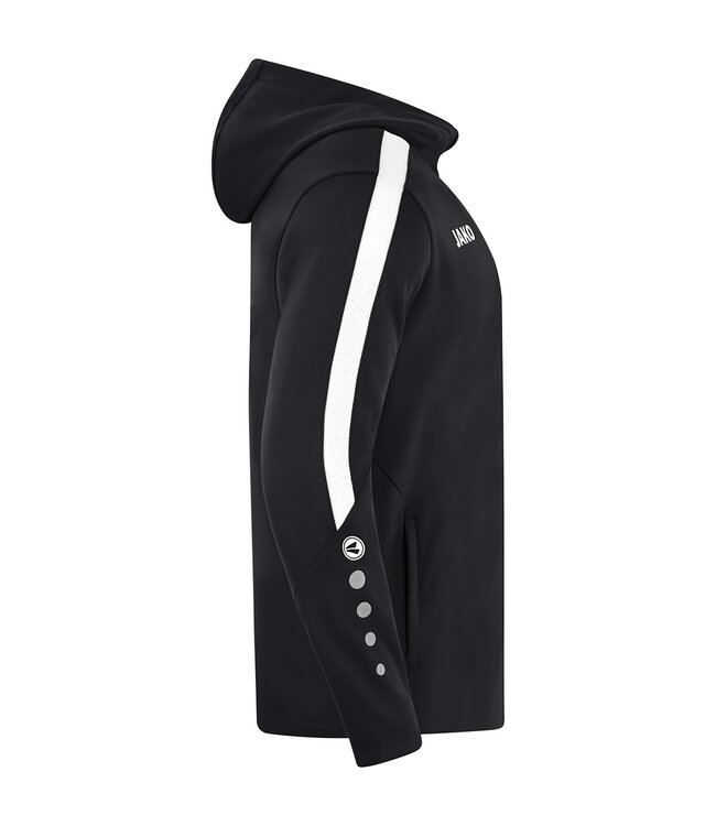 JAKO Jako Jas met Kap Power│Kids - Uni - Dames│Zwart - Wit