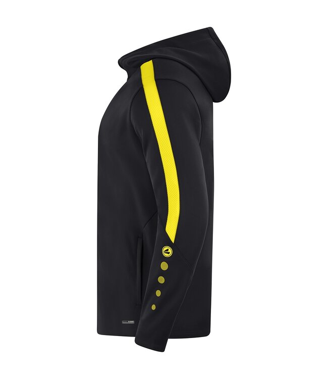 JAKO Jako Jas met Kap Power│Kids - Uni - Dames│Zwart - Citroen