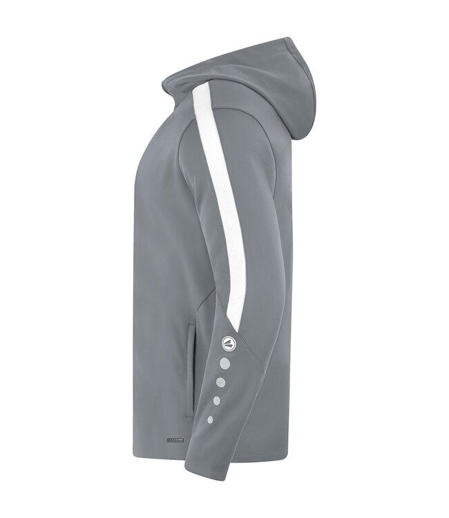 JAKO Jako Jas met Kap Power│Kids - Uni - Dames│Steengrijs - Wit