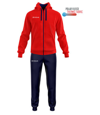 Givova Trainingspak Sorrento | Kids - Adults │Rood-Navy