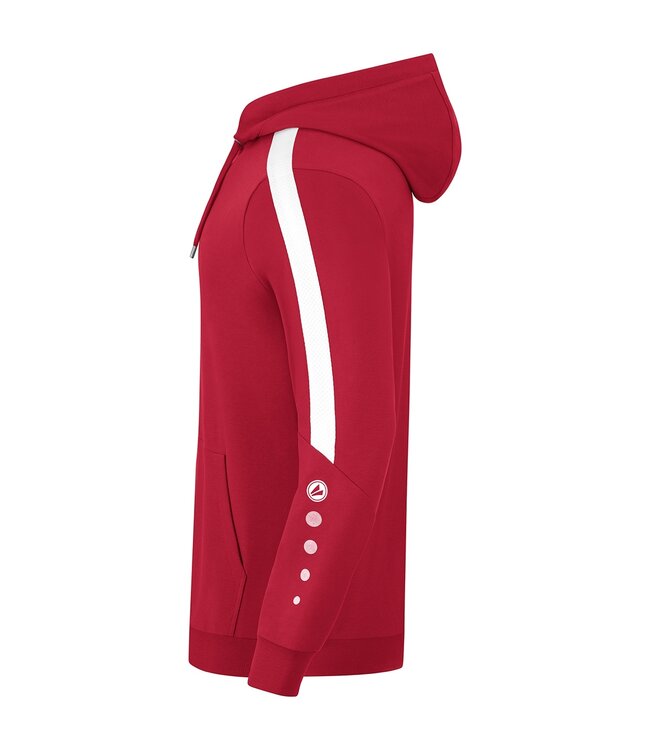 JAKO Jako sweater met Kap Power│Kids - Uni - Dames│Rood - Wit