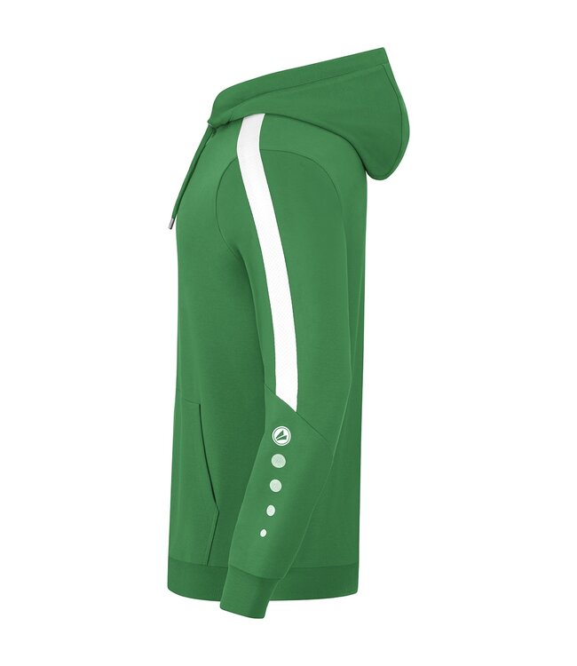 JAKO Jako sweater met Kap Power│Kids - Uni - Dames│Groen - Wit