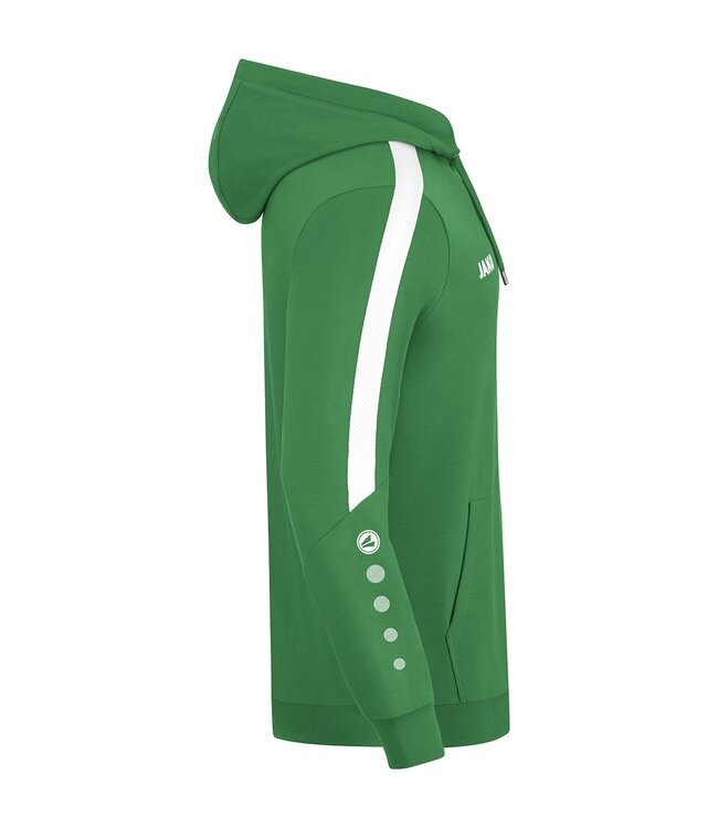JAKO Jako sweater met Kap Power│Kids - Uni - Dames│Groen - Wit