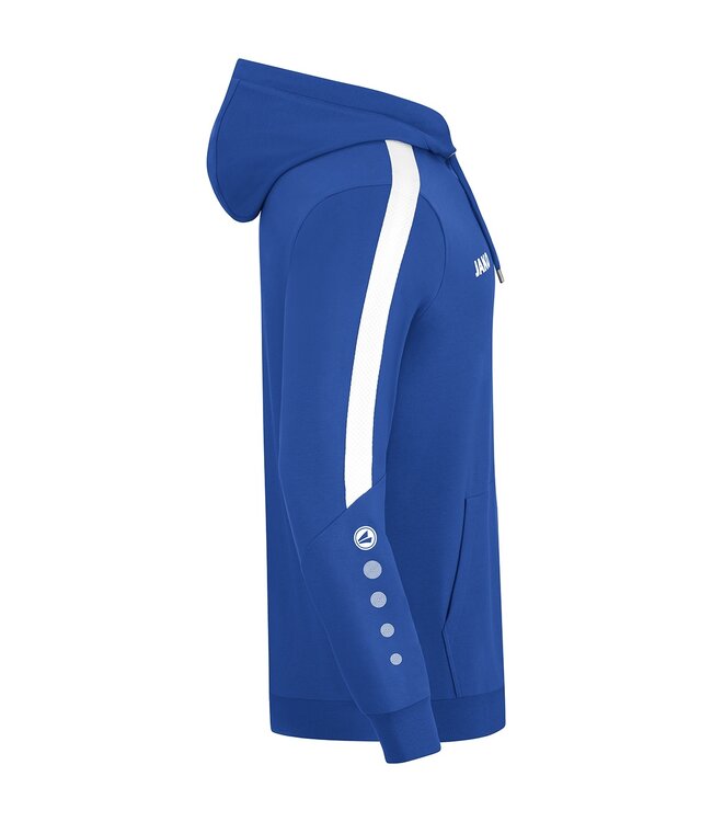 JAKO Jako sweater met Kap Power│Kids - Uni - Dames│Royal - Wit