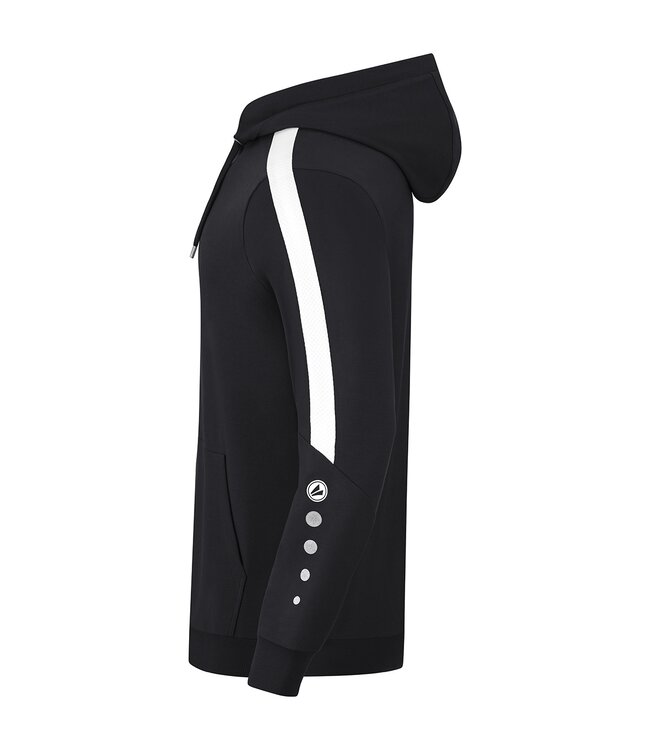JAKO Jako sweater met Kap Power│Kids - Uni - Dames│Zwart - Wit