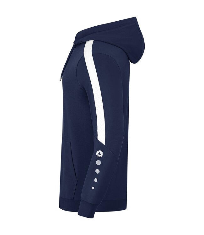 JAKO Jako sweater met Kap Power│Kids - Uni - Dames│Marine - Wit