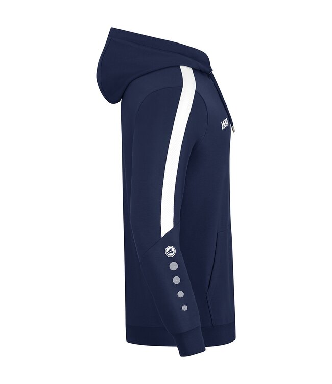 JAKO Jako sweater met Kap Power│Kids - Uni - Dames│Marine - Wit