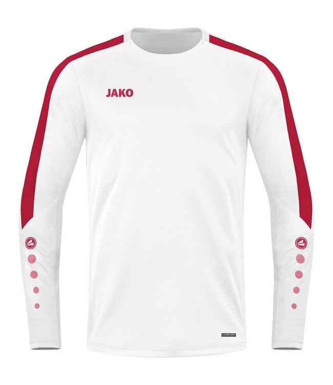 JAKO Jako sweater Power│Kids - Uni │Wit - Rood