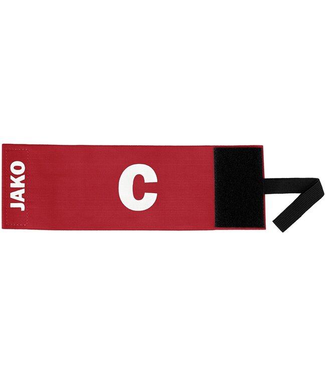 JAKO Aanvoerdersband Classico met opdruk C | junior en senior | Rood