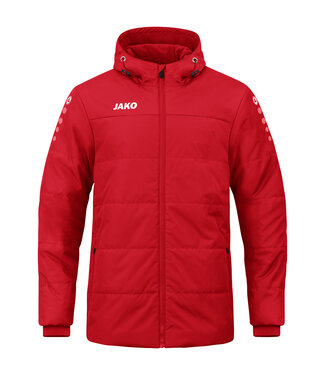 JAKO Coachjas Team met kap | KIDS EN ADULTS | Rood