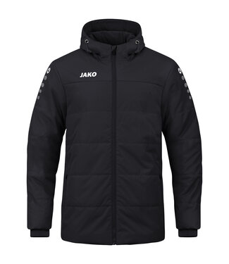 JAKO Coachjas Team met kap | KIDS EN ADULTS | Zwart