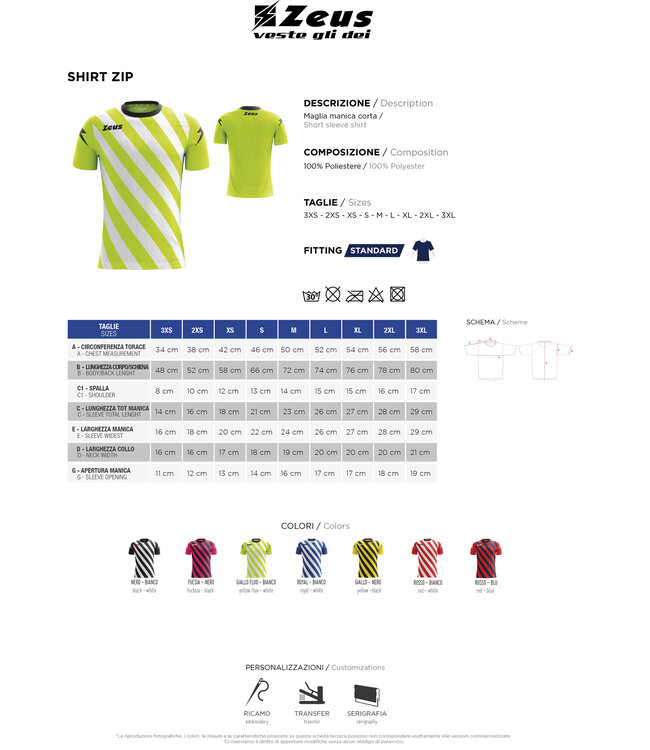 Zeus Shirt ZIP │Rood - Navy