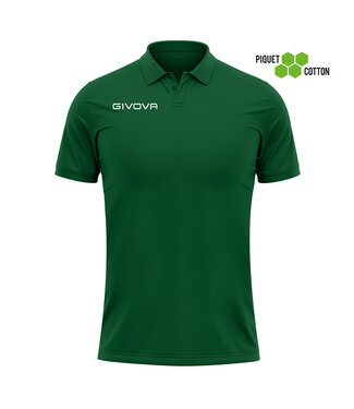 Givova Polo Cotone Piquet Summer│Kids-Uni│Groen