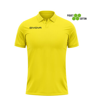 Givova Polo Cotone Piquet Summer│Kids-Uni│Geel