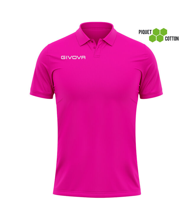 Givova Polo Cotone Piquet Summer│Kids-Uni│Fuchsia