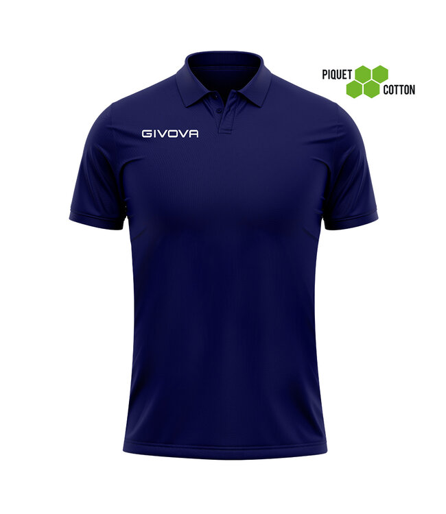 Givova Polo Cotone Piquet Summer│Kids-Uni│Navyblue