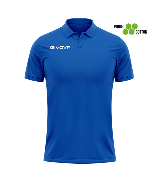 Givova Polo Cotone Piquet Summer│Kids-Uni│Royalblue