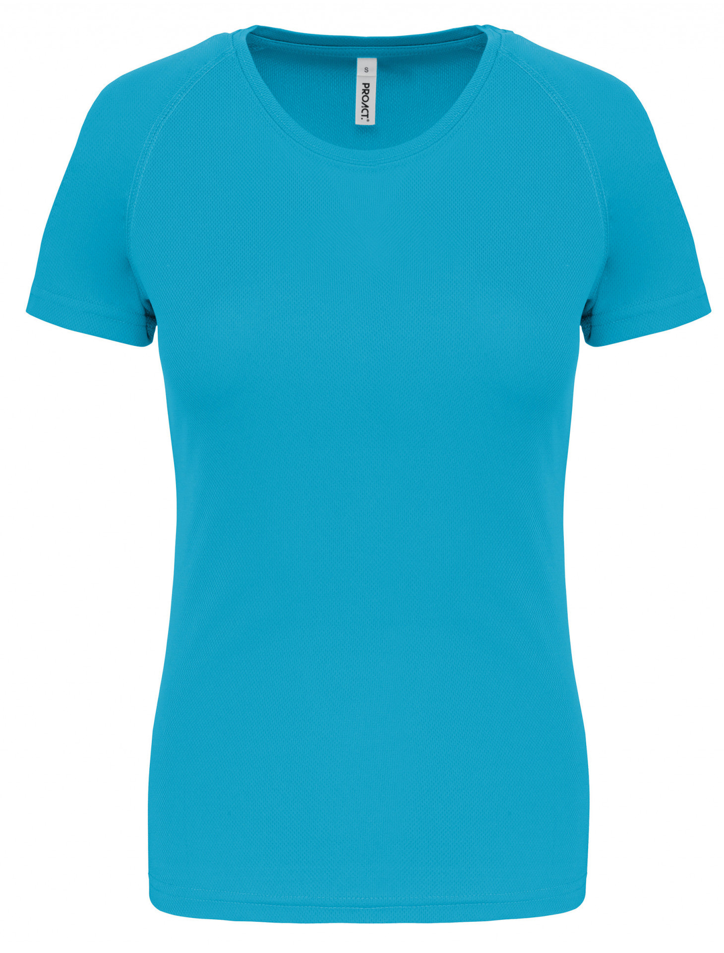 Moedig aan Raad vrijwilliger Tenuetje│Proact Sportshirt Basic Dames - Light Turquoise - Tenuetje.nl