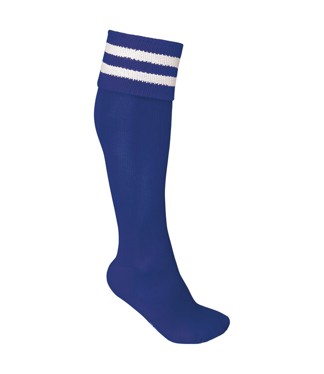 Proact Striped sportkousen Royalblue Wit